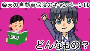 楽天の自動車保険のキャンペーンはどんなもの？